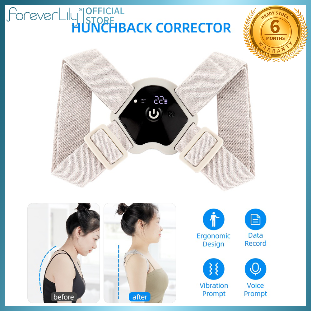 Foreverlily điều chỉnh lưng gù vành đai nẹp lưng đai điều chỉnh tư thế co giãn vải thoáng khí nhanh chóng điều chỉnh tư thế lưng thẳng vẹo cột sống có thể điều chỉnh sản phẩm điều chỉnh tư thế đau Relief