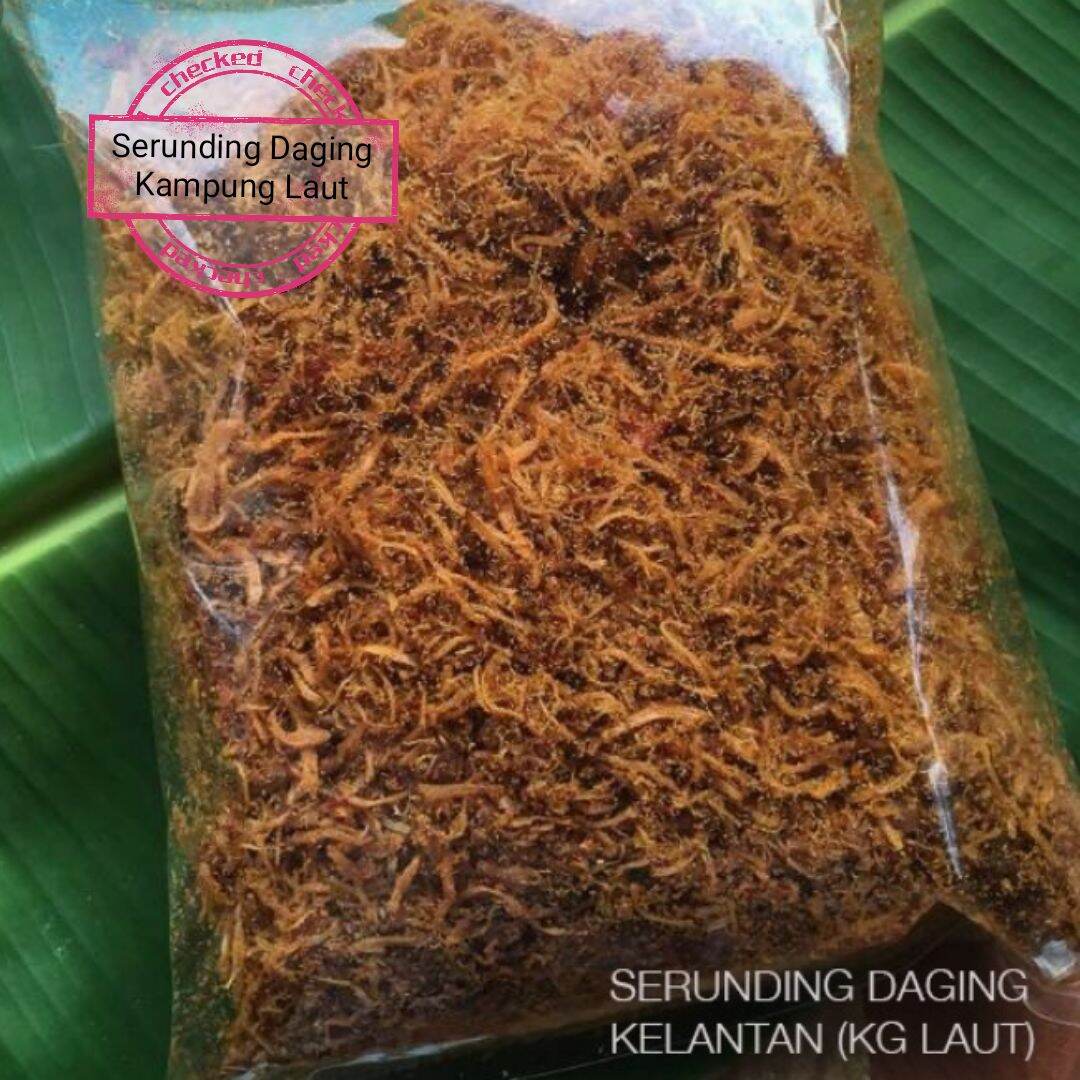 Serunding Daging Kampung Laut Kelantan Lazada