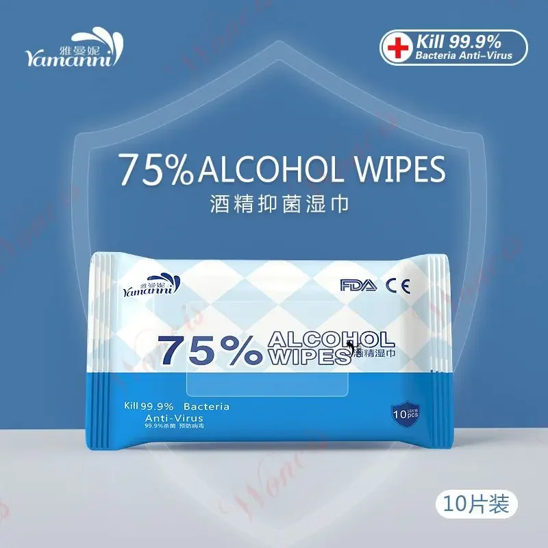 READY STOCK 75% Alcohol Wipes Sanitizing Wet Tissue Antibacterial Kill 99.9% Bacteria 消毒湿纸巾