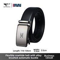 SEPTWOLVES | Automatic Buckle Leather Business Belt