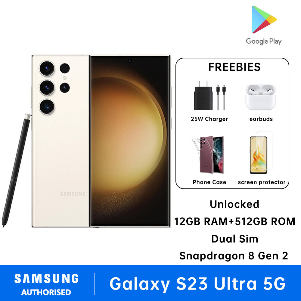 Samsung Galaxy S23 Ultra Dual Sim 12GB RAM + 512GB ROM Cell Phone Factory Unlocked Android Smartphone 200MP Camera Night Mode Long Battery Life - Image 3