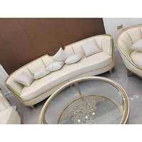 Yishujia office | Modern Luxury Leather Sofa Living Room 123 Combination