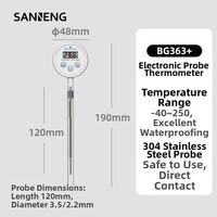 SANNENG | Heat Resistant Baking Temperature Gauge Stainless Steel