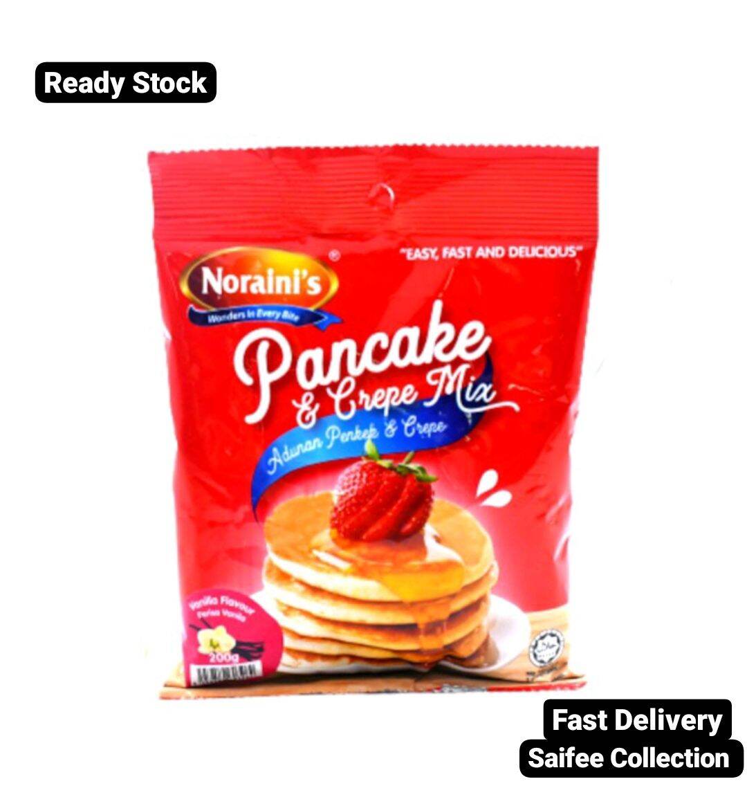 Norainis Vanilla Pancake & Crepe Mix Flour 200G Lazada
