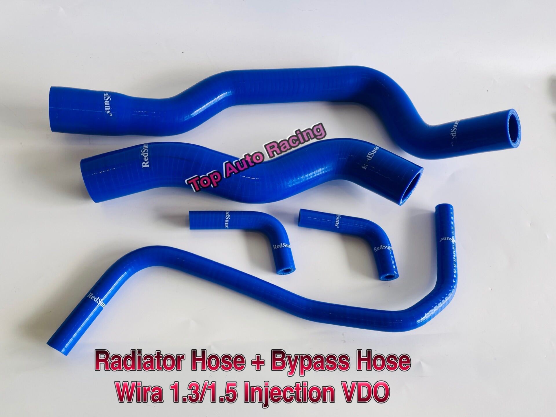 Redsuns Silicone 4Layer Radiator Hose + Bypass Hose Wira Satria 1.3 1.5