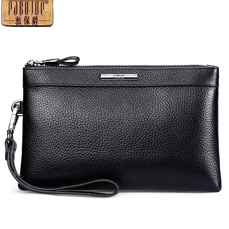 Pabojoe Men 'S Handbag Genuine Leather Clutch Bag Trendy Brand Large Capacity Fashion Envelope Bag Cowhide Soft Clutch For Men