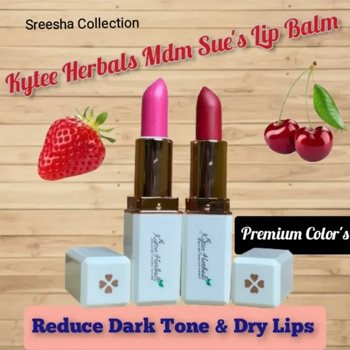 Kytee Herbals Lip Balm 🔥Authorized Reseller🔥 (CHERRY RED/STRAWBERRY PINK)