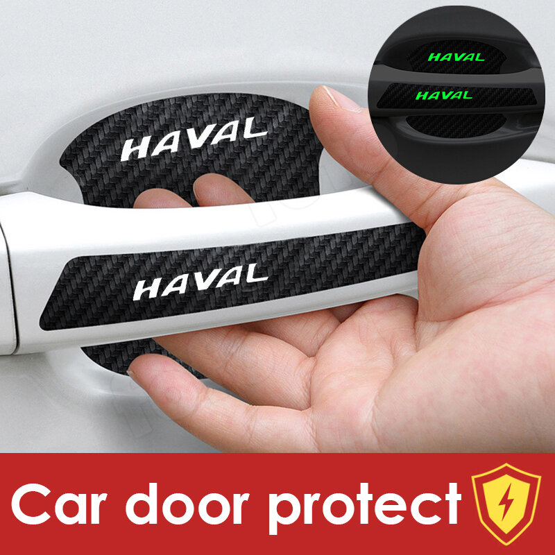 8Pcs/Set car door bowl luminous stickers carbon fiber pattern handle stickers For Haval anti-scratch protection stickers decorative stickers fit Haval all models Giá 39,000 Đồng*Miễn phí vận chuyển