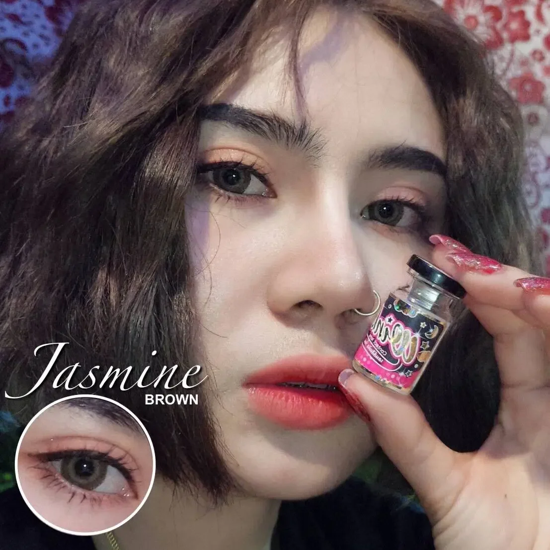 Jasmine Brown 14.2mm Plano Wink Contact Lens