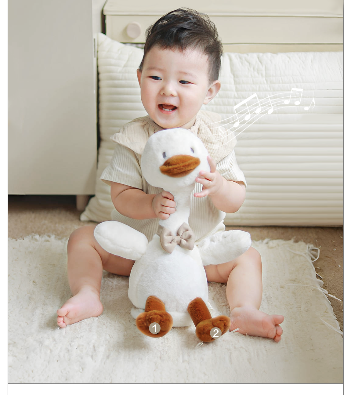 BEIESTATE Talking Plush Doll, Interactive Educational Toy For Infants
_voghion.com