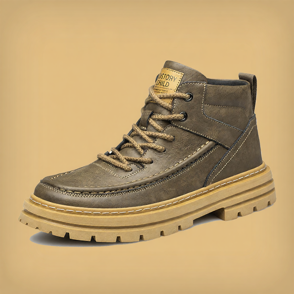 Men's Suede Thick Sole Hidden Height Boots Anti-slip Harga  224 Ringgit*Penghantaran Percuma
