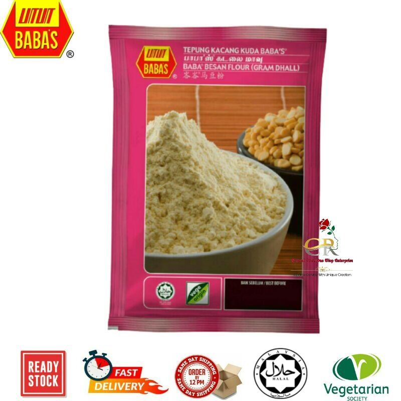 Baba's Besan Flour (Gram Dhall)/Tepung Kacang Kuda 500 grams Lazada