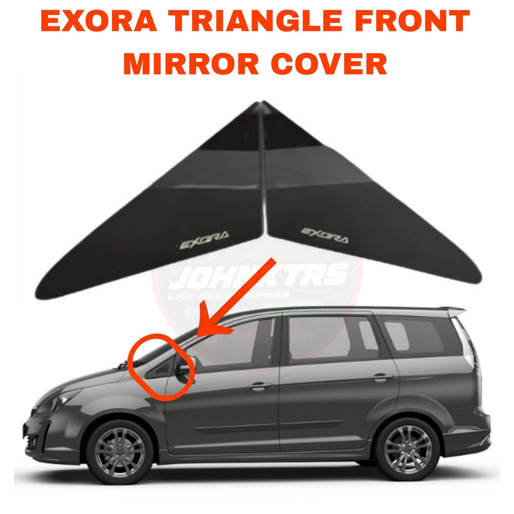 2PCS carbon fiber Car Rearview Mirror Visor Rain Eyebrow Water Rainproof  Cover for proton saga iriz exora wira inspira X50 X70 and other model