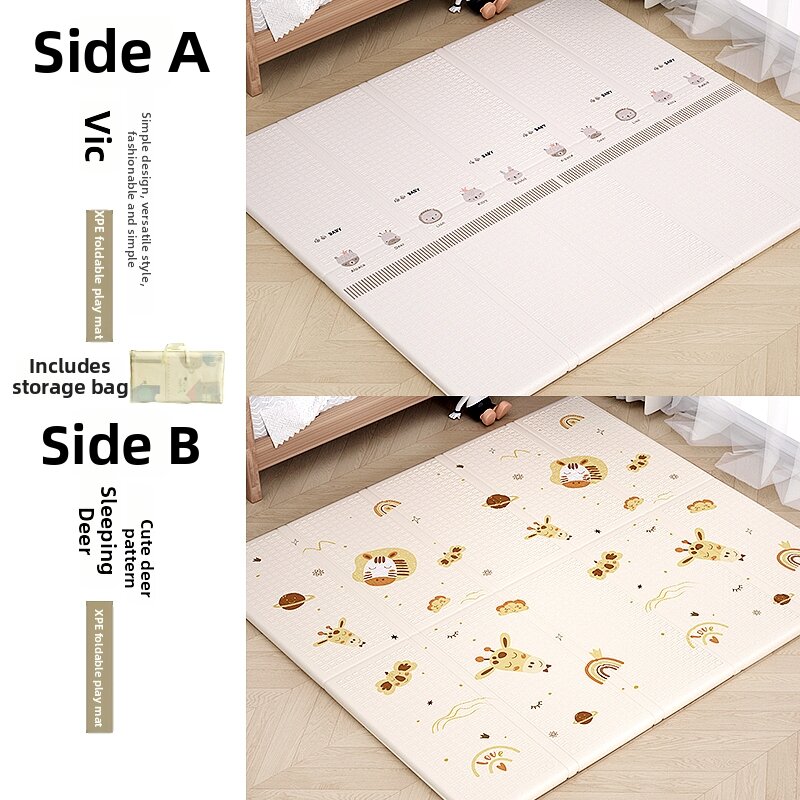 Thickened Foldable Non-toxic Baby Crawling Mat Childrens Room Moisture-proof Mat Play Mat Fitness Mat for Toddler And Kids