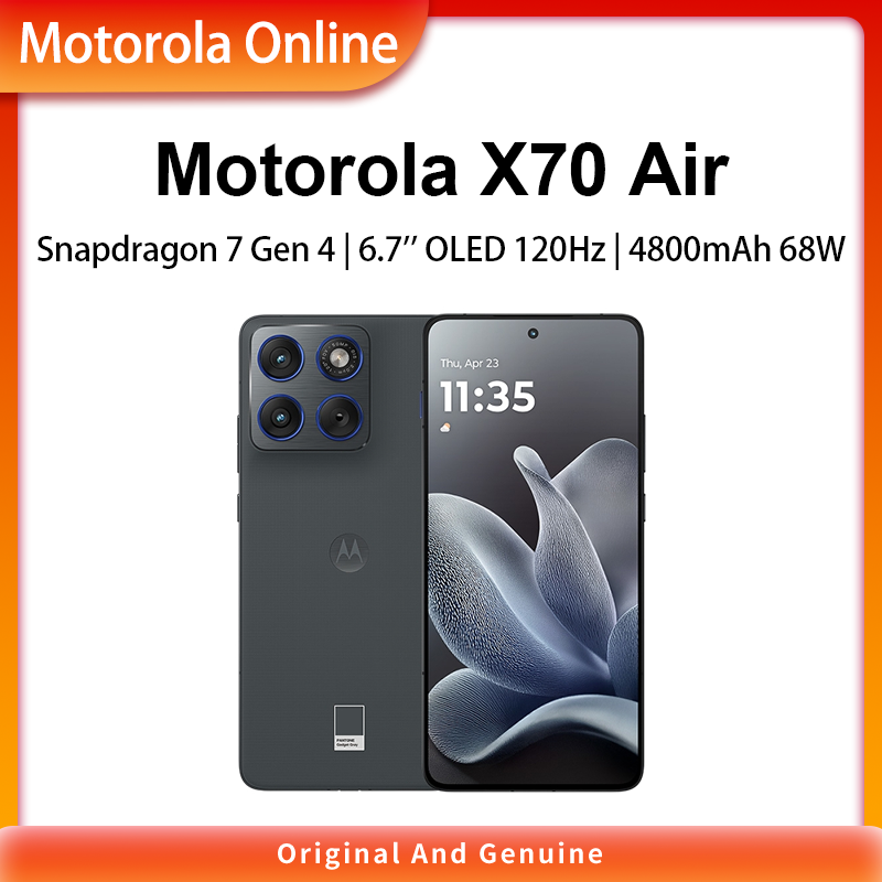 MOTOROLA X70 Air Snapdragon 7 Gen 4 6.7-inch OLED Screen 120Hz 2712*1220 4800mAh Android 16 Presyo 19,999 Piso*Libreng Shipping