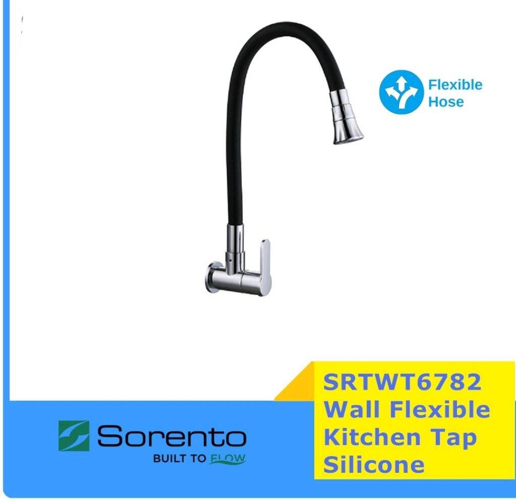 SORENTO SRTWT6782 WALL MOUNTED SILICONE FLEXIBLE KITCHEN TAP / WATER