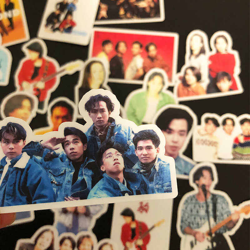 beyond Band Stickers Yellow Leung Ka Fai Strong Leaf Shih Rong Huang Guan Zhong Non-Drying Adhesive Decorative Album. 
