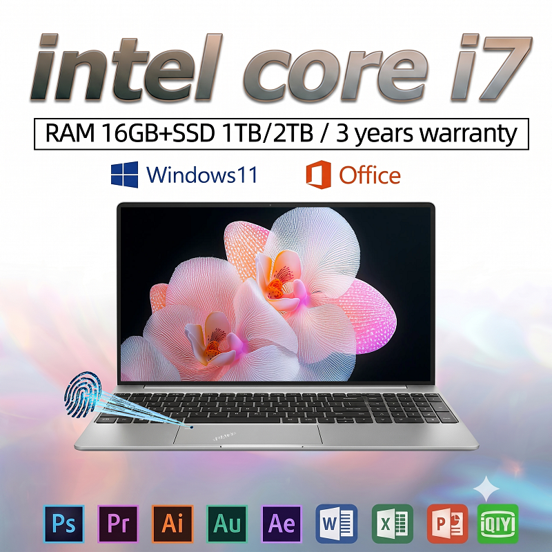 3-Year Warranty, Learn about Office Games, Cheap Games, 15.6-Inch Core I7 Laptop, Windows 11 + Free Office Software, 16Gb Ram + 1Tb/2Tb Ssd