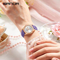 Sanda Original Watch for Women Simple Ladies Watch Day-Date Display Ultra-Light 50m Waterproof Luminous Quartz Watch with Casual Luxury Style
