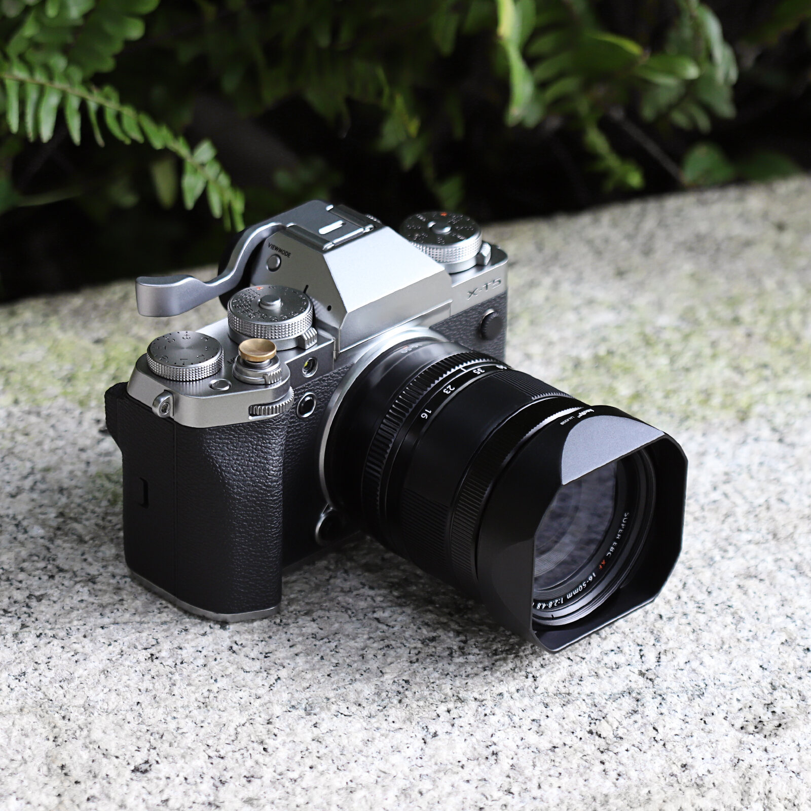 Haoge ống kính mui xe kim loại vuông cho máy ảnh Fujifilm XF 16-50mm F2.8-4.8 R LM WR xf33mm F1.4 R
