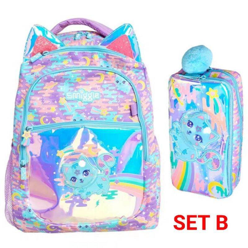 smiggle school bag set