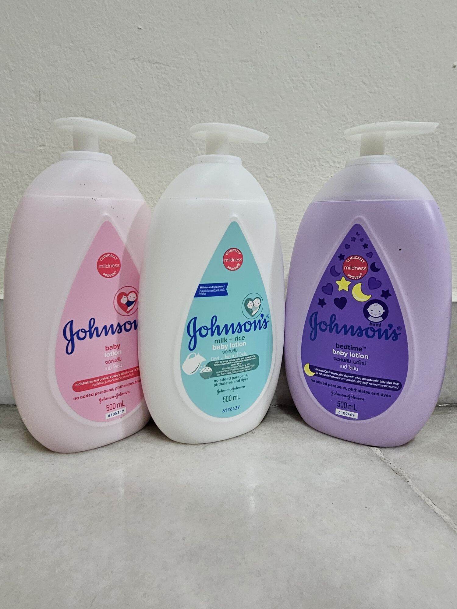 Johnsons Baby Lotion / Milk+Rice / Bedtime / Oat+Milk 500ml