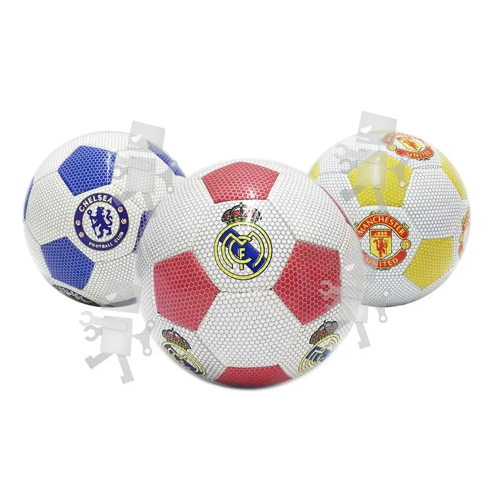 21cm Football Soccer Club Manchester Man U Chelsea Real Madrid Sports Toy For Boys Mainan Bola Sepak Sukan