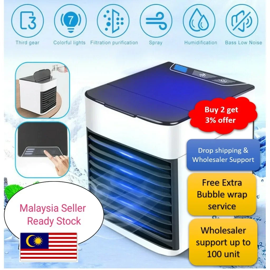 Ready Stock🇲🇾 NEW Mini Fan Evaporative Aircooler Mini Aircooler Cooler Mini air conditioner Portable Air cooler