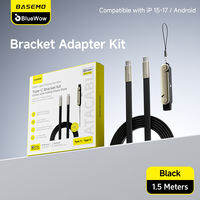 [2026 Upgrade ] 240W Super Fast Charging 360° Rotating Invisible Stand Detachable Two in One Charging Cable Zinc Alloy Silicone Type C Cable compatible with Apple and Samsung essential for gaming office and car use