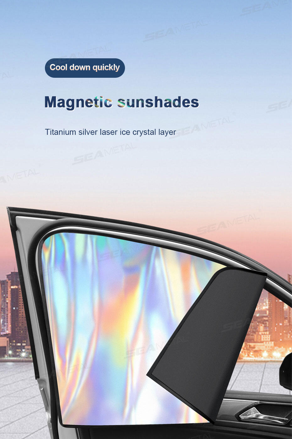 Magnetic Car Side Window Sunshade For Uv Protection & Cooling_voghion.com