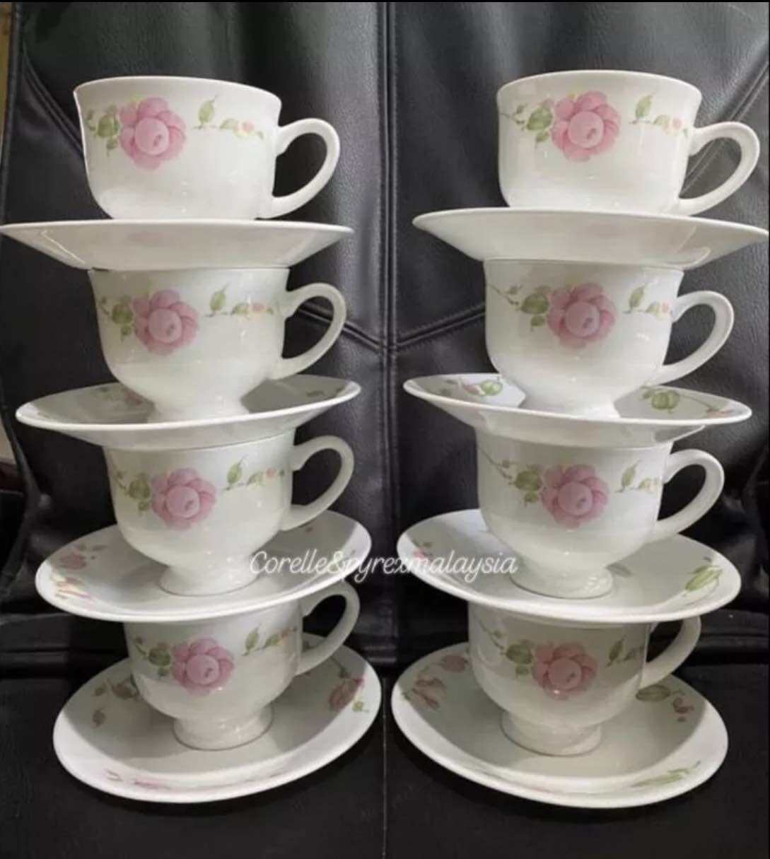 Corelle Country Rose Set cawan piring utk pasang Lazada