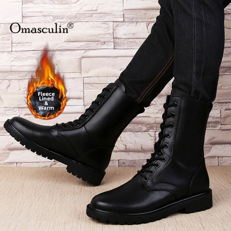 Insulated Winter Mens Leather Boots Harga  224 Ringgit*Penghantaran Percuma