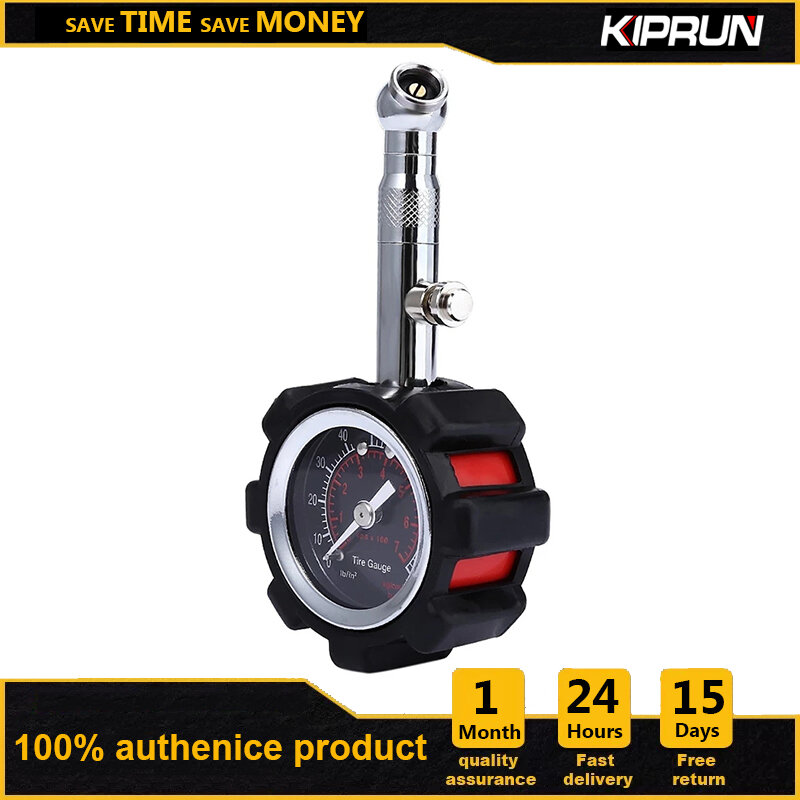 KIPRUN Tire Pressure Gauge, High Accuracy 0-100 PSI Air Pressure Gauge, Compatible Car Accessories, Tyre Pressure Measurement for Bicycle, Car, SUV, Truck, Motorcycle ราคา 161 บาท*ส่งฟรี