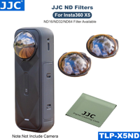 Bộ Lọc jjjc insta360 X5 ND16 ND32 ND64 cho mặt trước và mặt ống kính phía sau 4/5 điểm dừng giảm ánh sáng điều khiển phơi sáng máy ảnh Mật độ trung tính tự động phát hiện kính quang học nhiều lớp