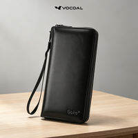 VOCOAL Mens Short Wallet Retro Wallet Soft PU Business Wallet Fashion Wallet Multi-Card Position Wallets Travel Purses Coin Pouch ID Credit Cards Holders