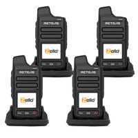 Retevis L71 Zello PoC Radio WIFI/4G Real-time Intercom | Zero Monthly Fee | Long Range Global Intercom Radio for Hotel Logistics GPS SOS for Security Fleet Bluetooth Starlink Compatible