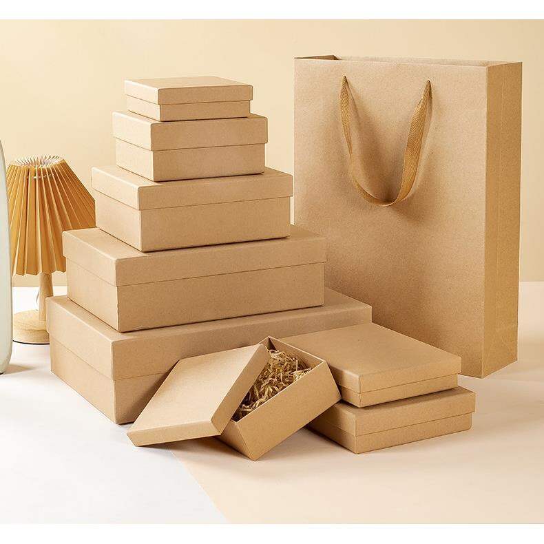 Black and White Kraft Gift Box Large Rigid Box