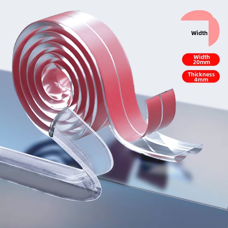Transparent U-Shaped Anti-Collision Edge Protectors Child Safety Bumper Stripers for Glass Tables Corners round Edges Child Proof