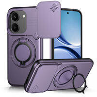 Đối với Redmi Turbo 5 5G/Xiaomi POCO X8 Pro Vỏ điện thoại 360 ° giá đỡ điện thoại xoay chiều + Ống Kính Bảo vệ PC + Ốp Điện thoại TPU bìa sau