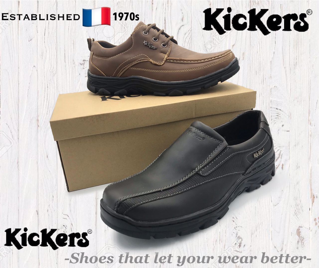 Mens slip best sale on kickers