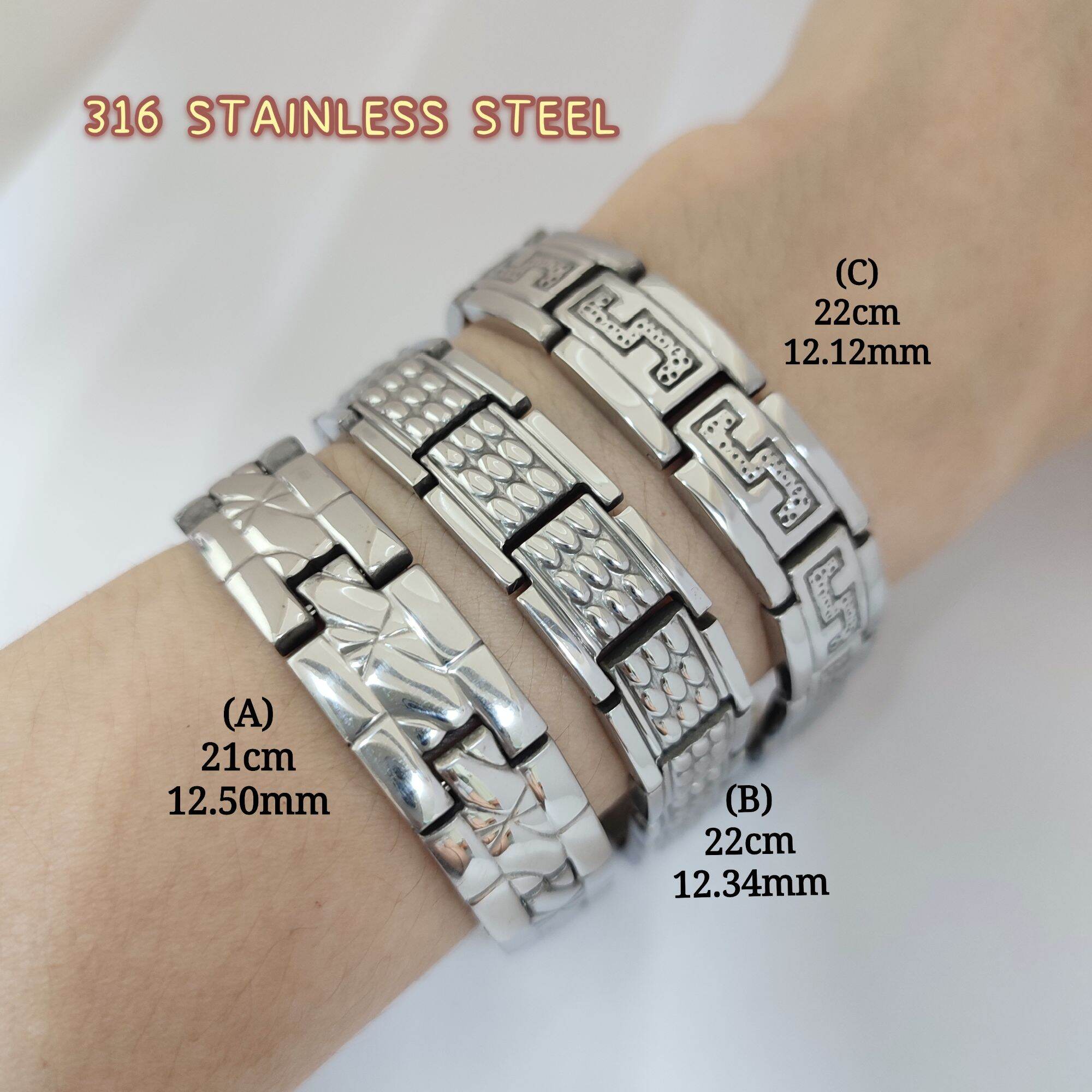 316不锈钢男装手链/316 Stainless Steel Bracelet Male Rantai