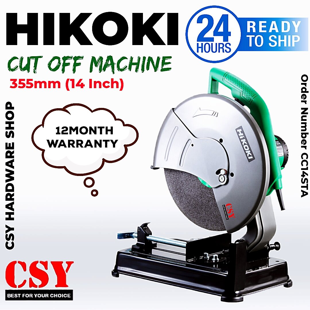 HIKOKI Cut Off Machine CC14STA / Chop saw 355mm (14 Inch) Lazada