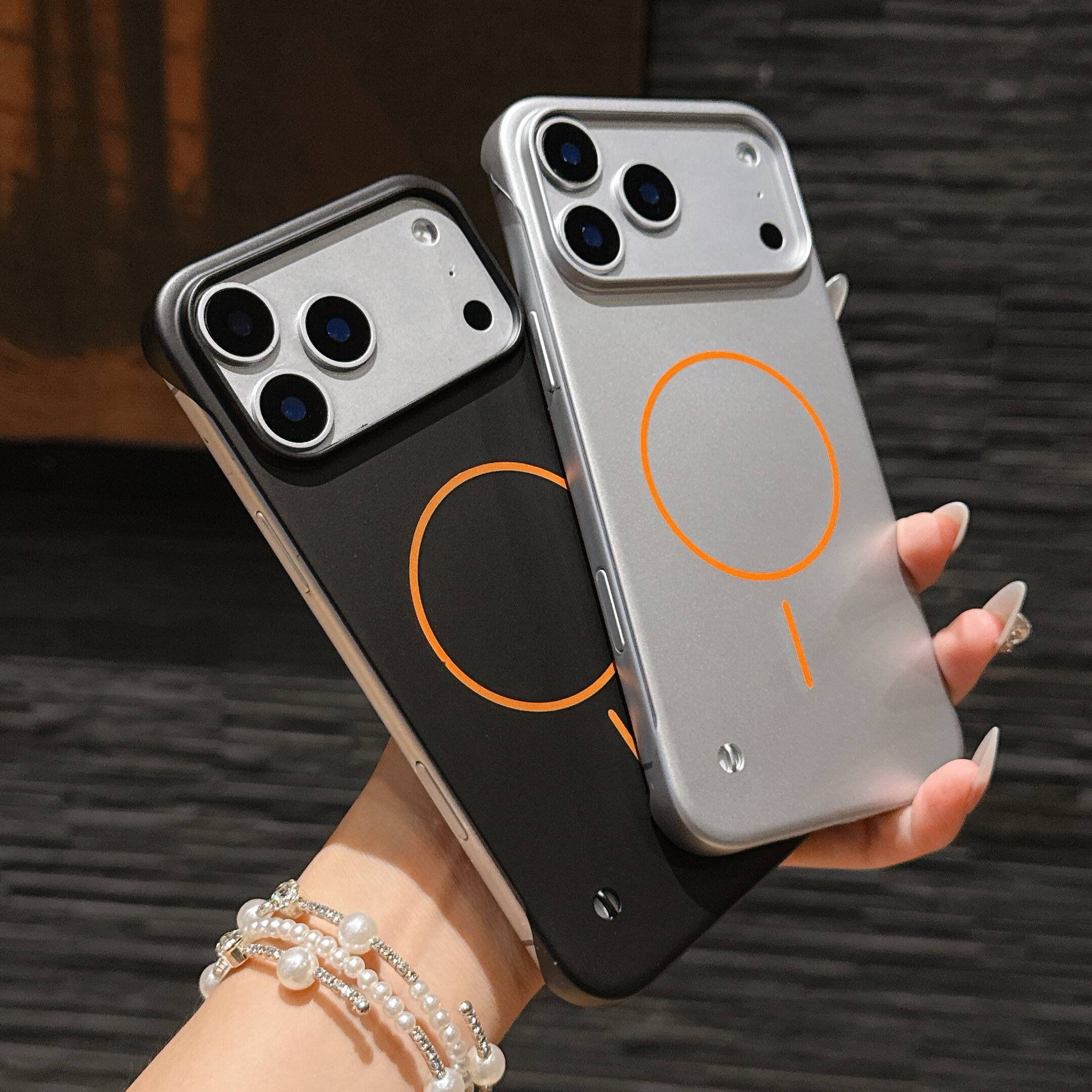 Magnetic Phone Case For Iphone Pro Max Plus Metallic Finish_voghion.com