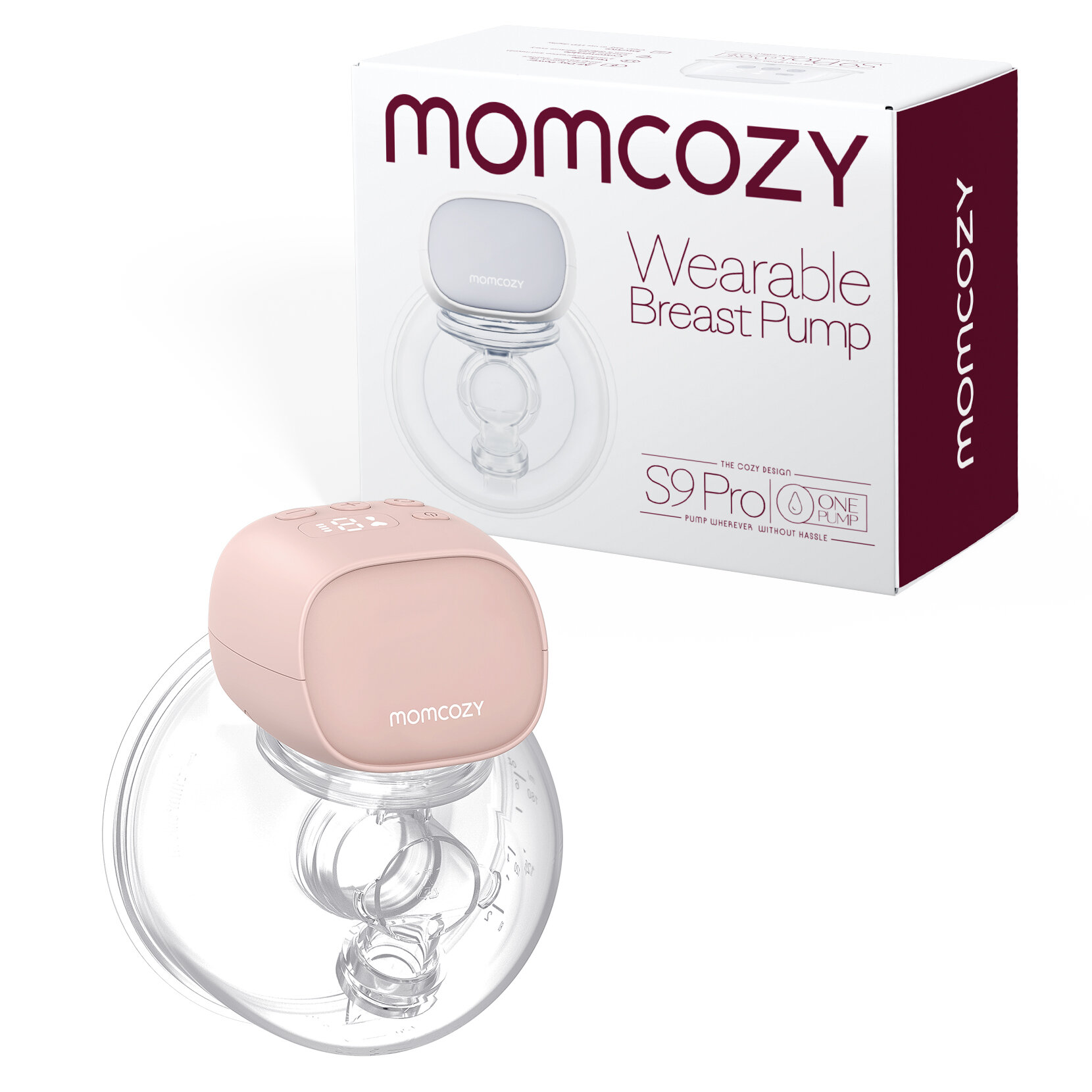 Momcozy S9 Pro cập nhật máy hút sữa điện di động máy hút sữa máy Hút sữa tự động tay với tuổi thọ pin dài nhất và màn hình LED máy hút sữa chạy điện máy hút sữa với 2 chế độ & 9 cấp độ-24mm