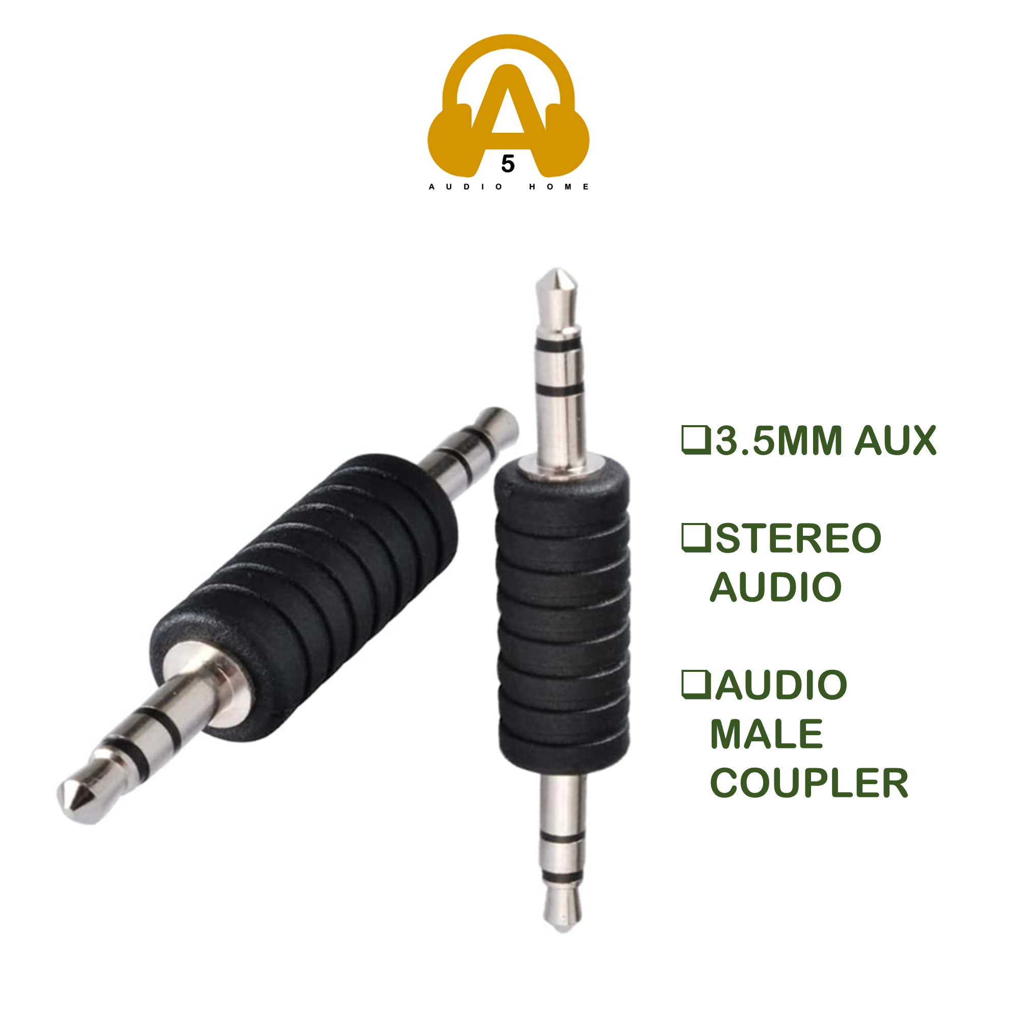 Philmore 2-Pack 3.5mm Right Angle Adapter - 1/8" Stereo Female To Mono Male