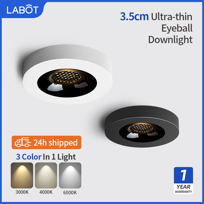 Surface Mounted Downlight 3 Color LED Ceiling Light 9W RG0 Anti-Blue CRI98 Spotlight For Ceiling ราคา 299 บาท*ส่งฟรี