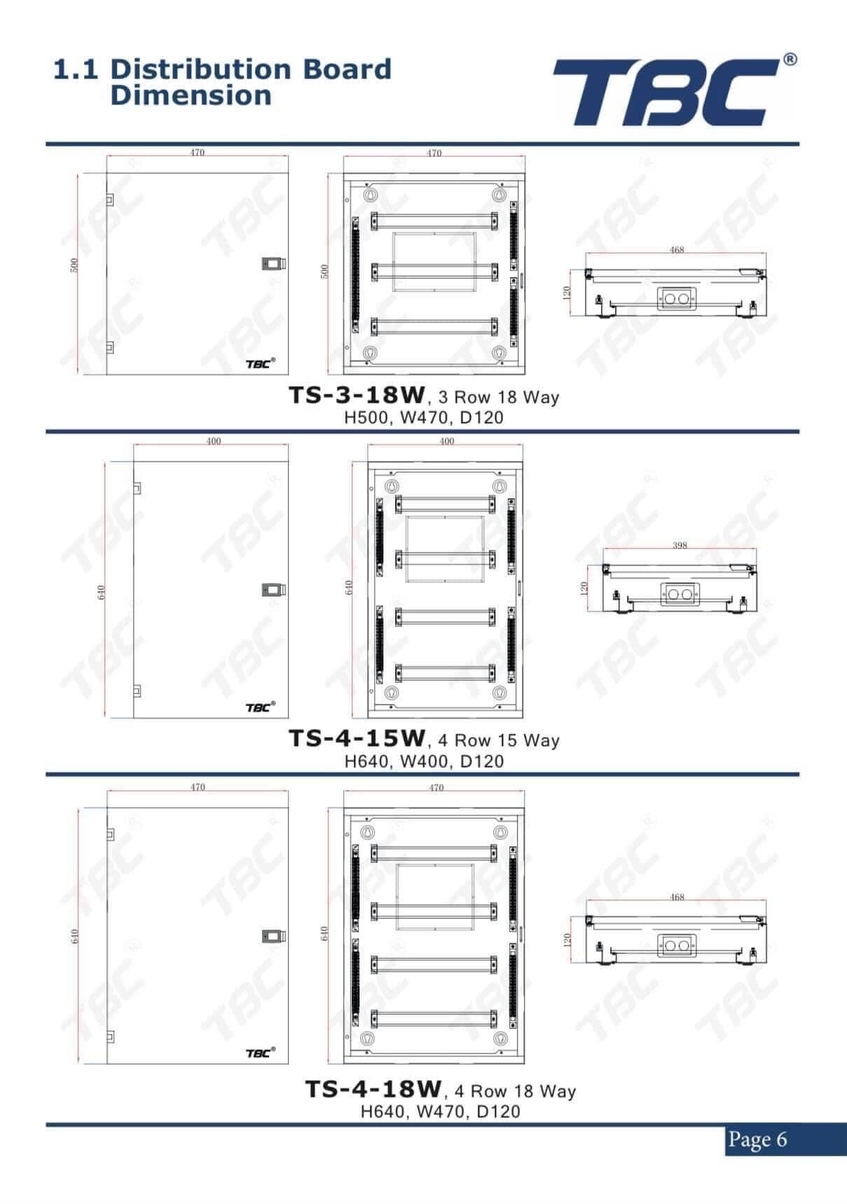 TBC 4ROW / 5ROW 15WAY METAL DB BOX main suis box. 