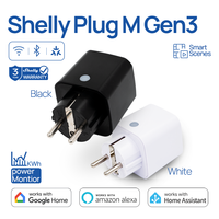 Shelly Plug M Gen3 Smart WiFi Power Plug | Real-Time Energy Monitoring | Smart Home Automation | App & Voice Control