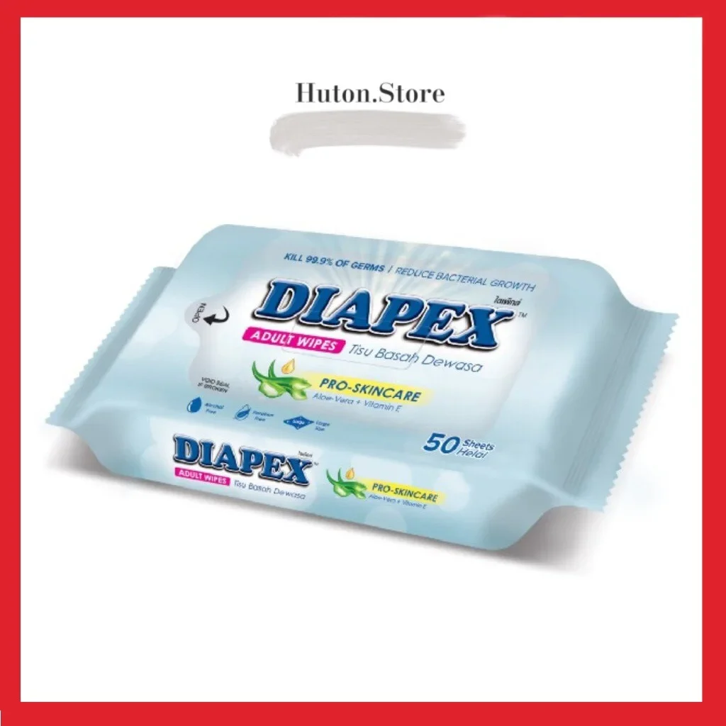Diapex Adult Wipes 50s Diapex Wet Tissue Dewasa 50s