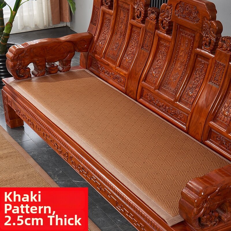New Chinese Style Rosewood Sofa Cushion Summer Cool Mat Chair Pad Solid Wood Chair Seat Pad Anti-Slip Solid Wood Sofa Pad